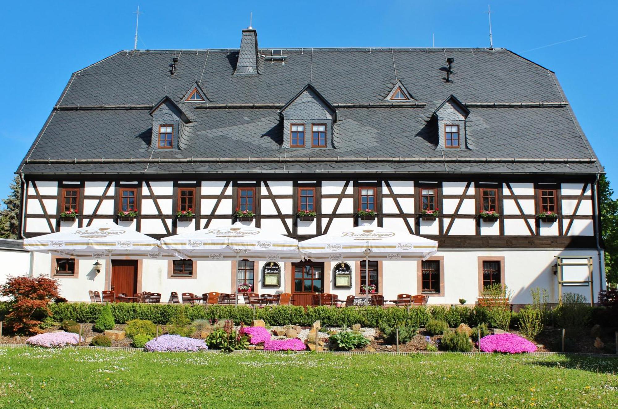 Hotel Folklorehof Chemnitz Esterno foto